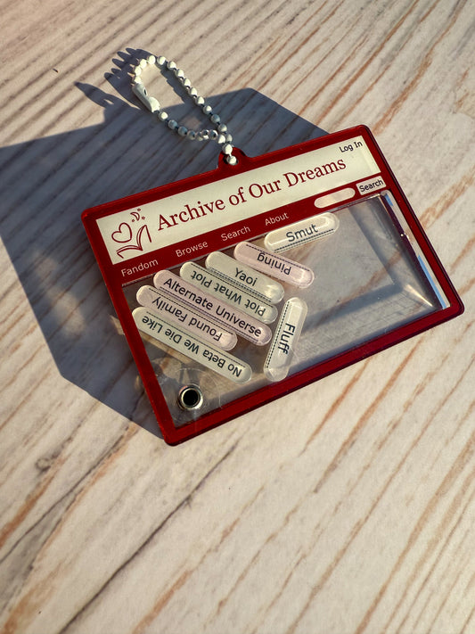 Fanfic Shaker Keychain