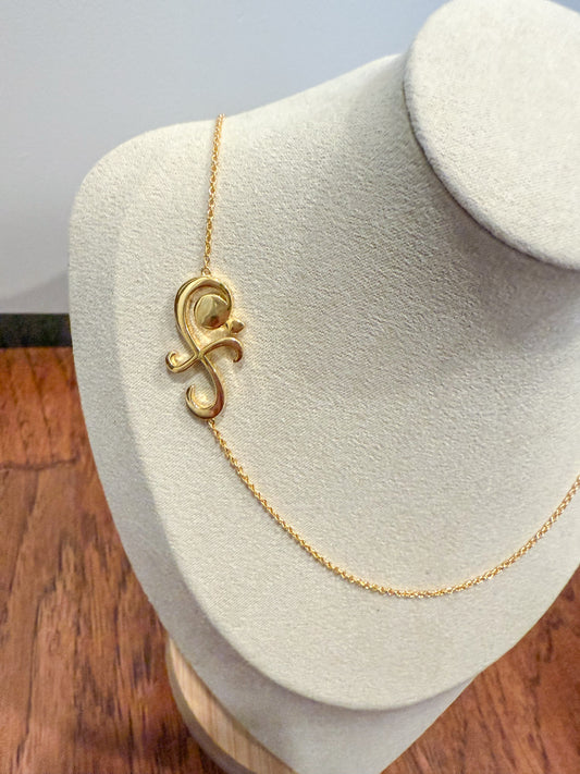 Tangerine Pinwheels Necklace