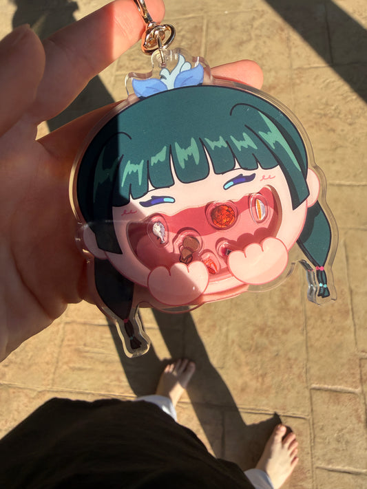 Poison Mouth Shaker Keychain