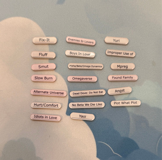 **PREORDER** Fanfic Tags Insert Charms